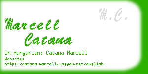 marcell catana business card